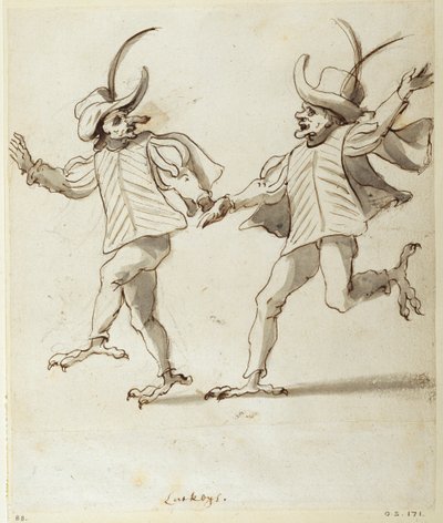 Twee lakeien door Inigo Jones