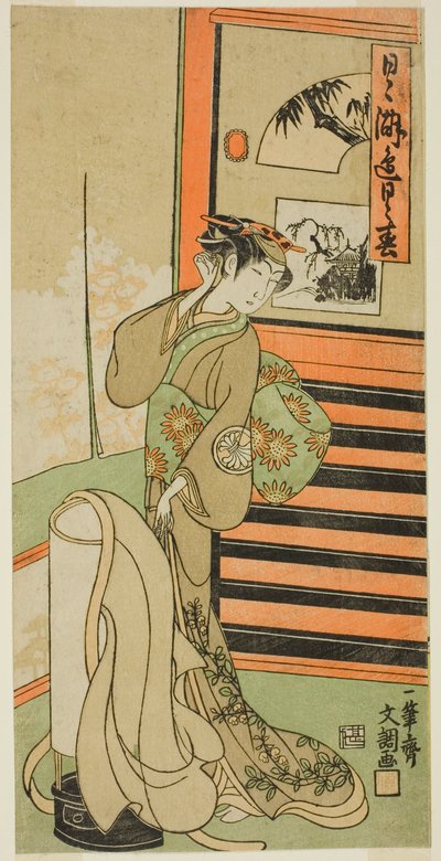 De Acteur Segawa Kikunojo II in een Ongeïdentificeerde Rol door Ippitsusai Bunchō