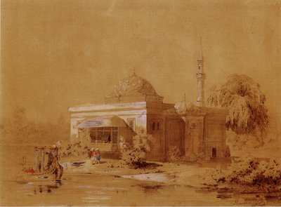Project van het Turkse badpaviljoen in Catherine Park van Tsarskoye Selo, ca. 1850 door Ippolit Antonovich Monighetti
