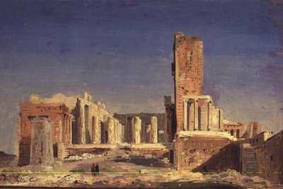 De Akropolis door Ippolito Caffi