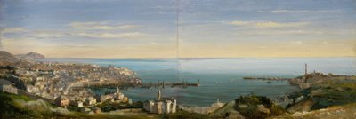 Veduta di Genova col porto door Ippolito Caffi