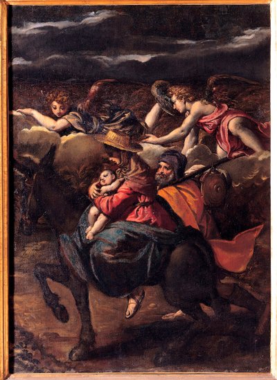 De vlucht naar Egypte door Ippolito Scarcella