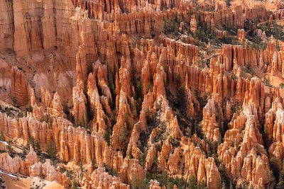 Hoodoos - torenspitsen gecreëerd door erosie - in Bryce Canyon National Park in Utah, 2019 door Ira Block