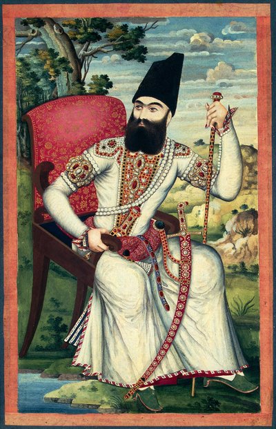 Portret van Prins Abbas Mirza, ca. 1820 door Iranian Master