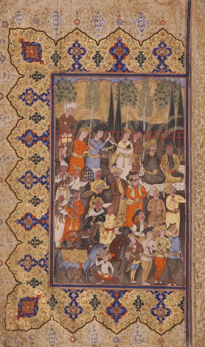 Inhuldiging van Luhrasp door Iranian School