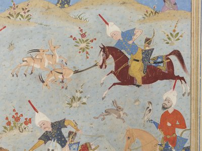 Folio uit een Khamsa door Iranian School