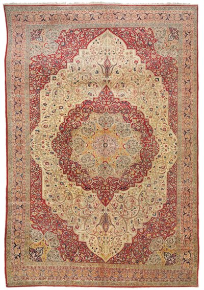 Haji Jalili Tabriz tapijt, ca. 1890 door Iranian School