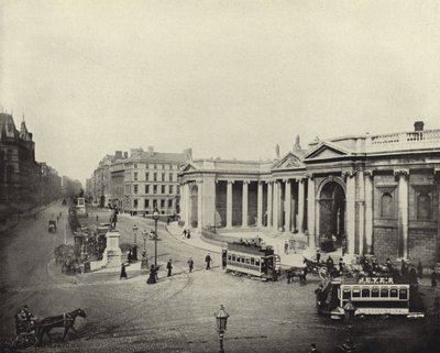 Bank van Ierland, voormalig parlementsgebouw, Dublin (zwart-wit foto) door Irish Photographer
