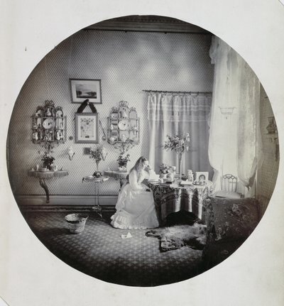 Interieur van Muckross House, ca. 1865 door Irish Photographer