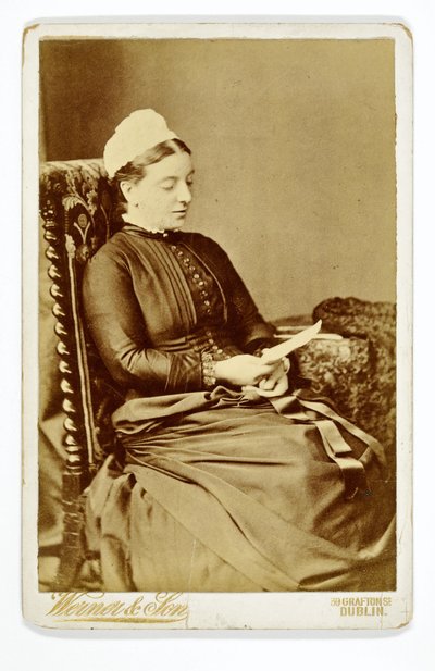 Miss Pringle, Matron, St. Thomass Hospital door Irish Photographer