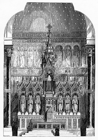 Hoogaltaar van St. Alphonsus Liguori, Limerick, Ierland, illustratie uit 