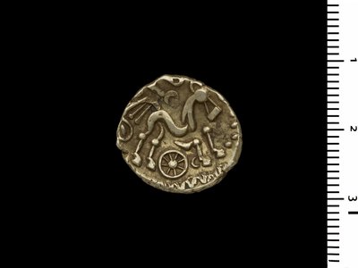 Munt uit de Henley Hoard, ca. 50 v.Chr. (goud) door Iron Age