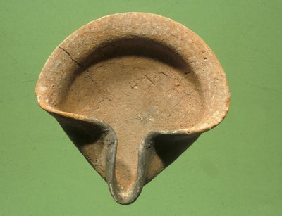 Israëlitische olielamp (terracotta) door Iron Age