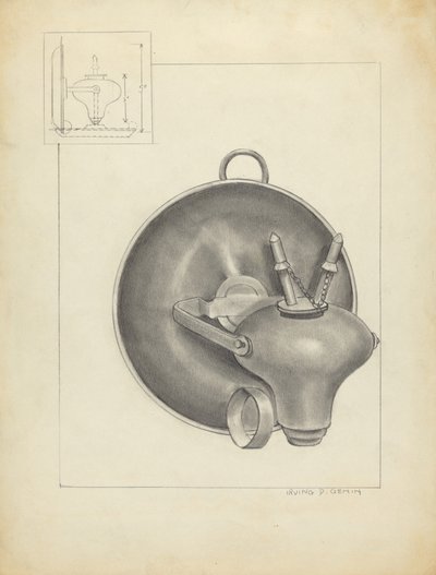 Lamp door Irving D. Genin