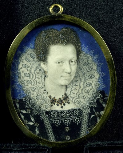 Portret van een vrouw, ca. 1600-17 door Isaac (attr. to) Oliver