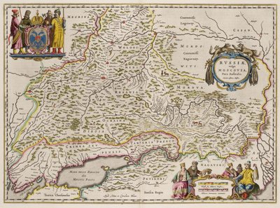 Zuid-Rusland Kaart Uit: Partes Septentrionalis et Orientalis, 1664 door Isaac Abrahamsz. Massa