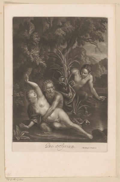 Pan en Syrinx door Isaac Beckett