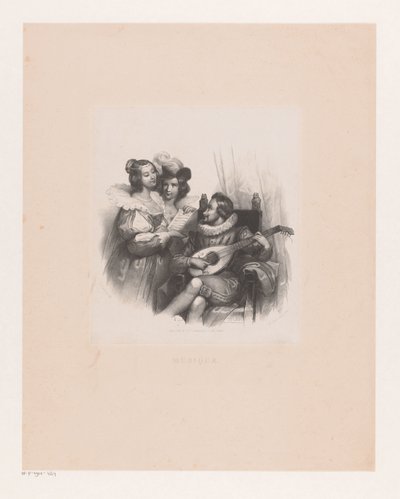 Musicerend gezelschap door Isaac Cornelis Elink Sterk