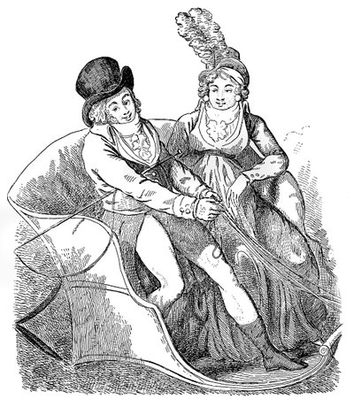Een distelvink en zijn minnares, 1796 door Isaac Cruikshank