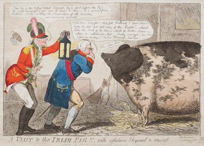 Een bezoek aan het Ierse varken!! Met fysieke en morele reflecties door Isaac Cruikshank