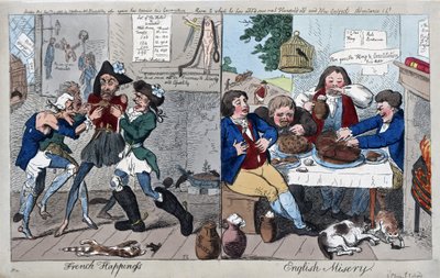 Frans geluk: Engelse ellende door Isaac Cruikshank