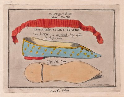 De Bloos van de Hertogin of York Vlam door Isaac Cruikshank