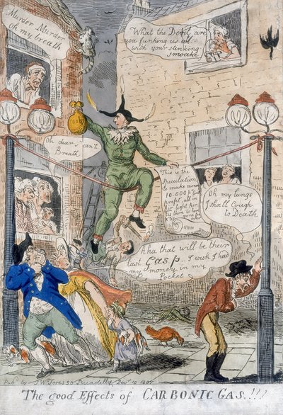 De Goede Effecten van Koolzuurgas!, 1807 door Isaac Cruikshank