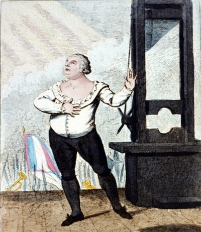 Het martelaarschap van Lodewijk XVI, koning van Frankrijk door Isaac Cruikshank