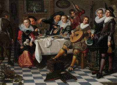 Vrolijk Gezelschap door Isaac Elias