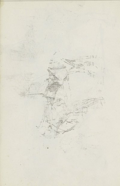 Afdruk van de krijttekening op blad 8 recto door Isaac Israels