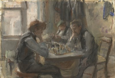 De schaakspelers door Isaac Israels