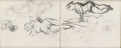 Drie studies van een vrouw door Isaac Israels