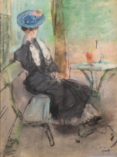 In een Parijs café door Isaac Israels