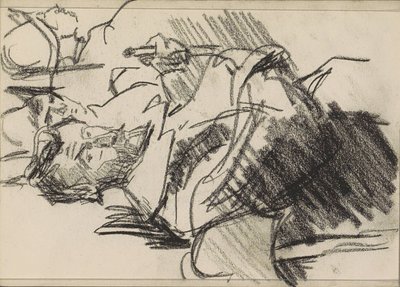 Man met baard en twee mannen in wapenrusting door Isaac Israels