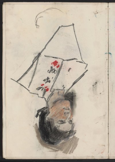 Portret van een onbekende vrouw door Isaac Israels