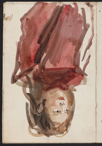 Portret van een onbekende vrouw door Isaac Israels