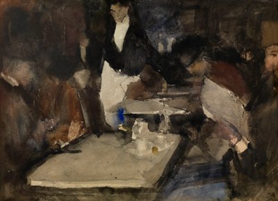 Restaurant „Mille Colonnes“ in Amsterdam door Isaac Israels