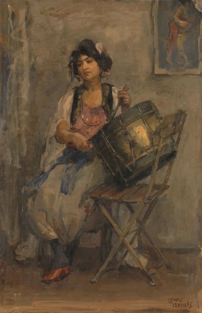 De vrouwelijke drummer door Isaac Israels