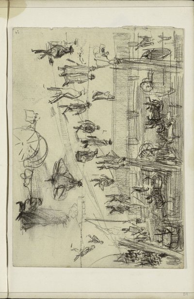 Wandelende figuren door Isaac Israels