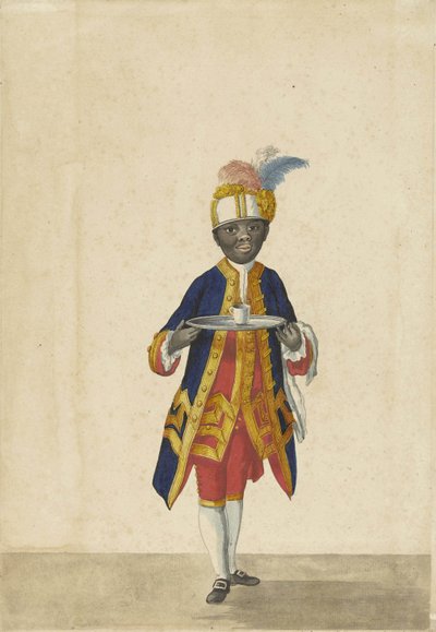 Dienaar in livrei door Isaac Lodewijk La Fargue