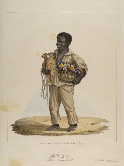 Lovey, plaat 8 uit Schetsen van karakter..., 1838 door Isaac Mendes Belisario