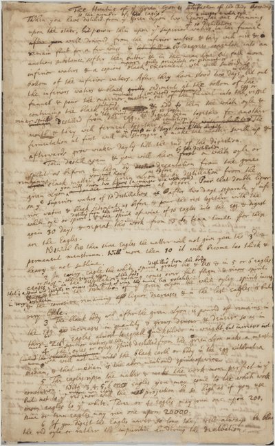 De jacht op de Groene Leeuw, recto, ca. 1700 door Isaac Newton