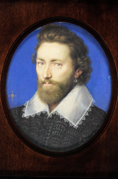 Een heer traditioneel geïdentificeerd als Thomas Howard, 2e Graaf van Arundel door Isaac Oliver