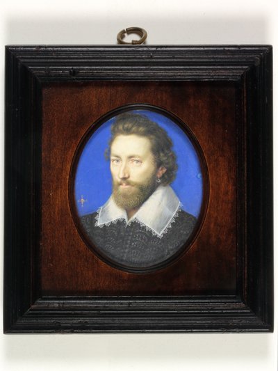 Een heer traditioneel geïdentificeerd als Thomas Howard, 2e graaf van Arundel door Isaac Oliver
