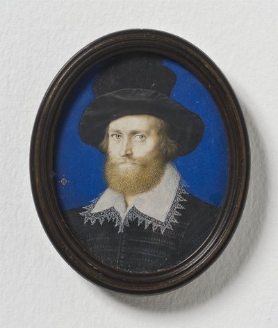 Admiraal George Clifford, 3e Graaf van Cumberland, c.1600 door Isaac Oliver