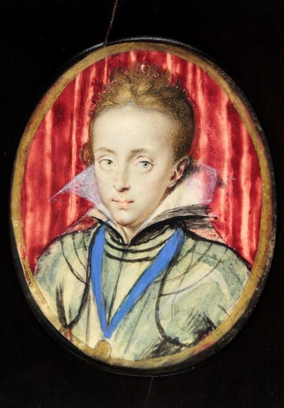 Charles, Prins van Wales, later Koning Charles I, ca. 1611 door Isaac Oliver