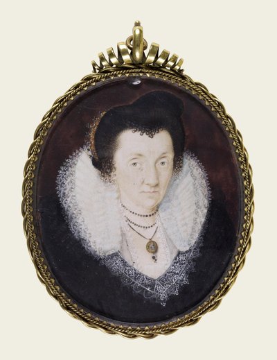 Lady Anne Bacon door Isaac Oliver
