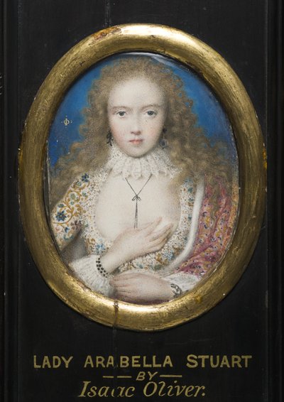 Lady Arabella Stuart door Isaac Oliver
