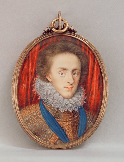 Portret van Henry, Prins van Wales (1594-1612) c.1610 door Isaac Oliver