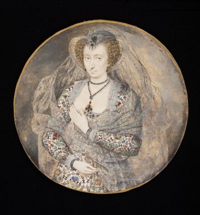 Onbekende Dame, vroeger genoemd Lucy Harrington, Gravin van Bedford, c.1605 door Isaac Oliver
